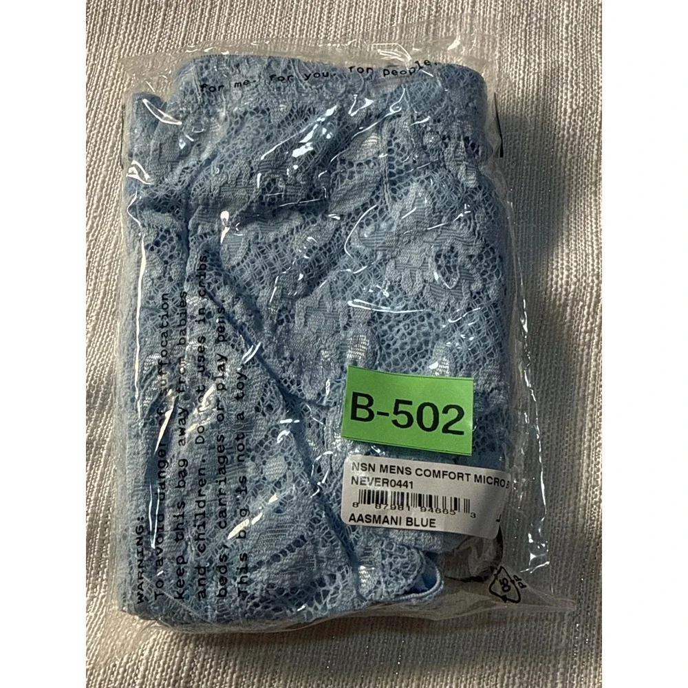 Cosabella Never Say Never Lace Brief Men‎ Soft Stretch Designer Underwear Blue